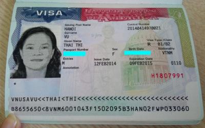 Chúc mừng Cô Vũ Thị Thái đã có được visa du lịch Mỹ